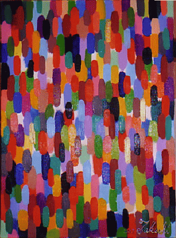 赤い服の黒髪の女